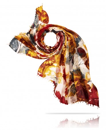 Палантин Женский W40-PORTE.FLEUR/PECHE